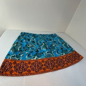 Lady Hagen Blue Orange Paisley‎ Golf Pickleball Athletic Skort 16